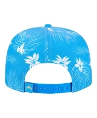 New Era Men's Powder Blue Los Angeles Chargers Palm Print A-Frame 9FIFTY Snapback Hat