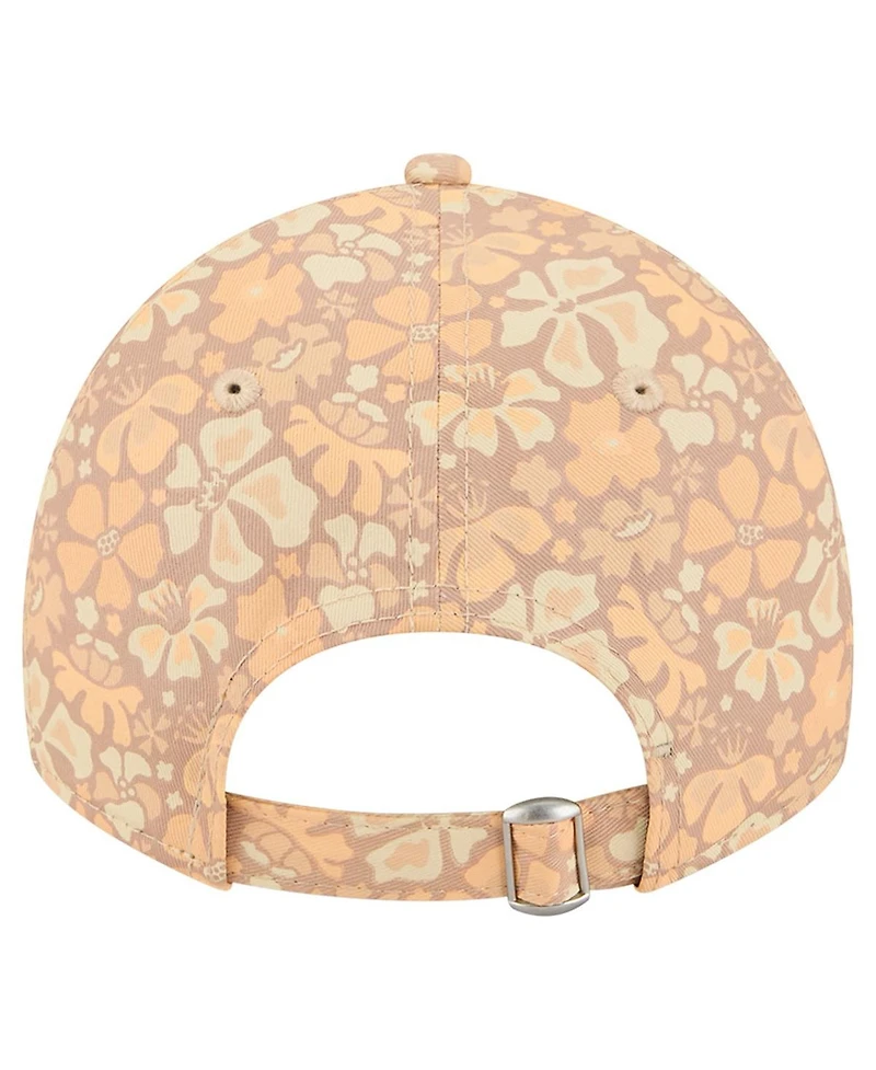 New Era Women's Tan Kansas City Chiefs Floral 9TWENTY Adjustable Hat