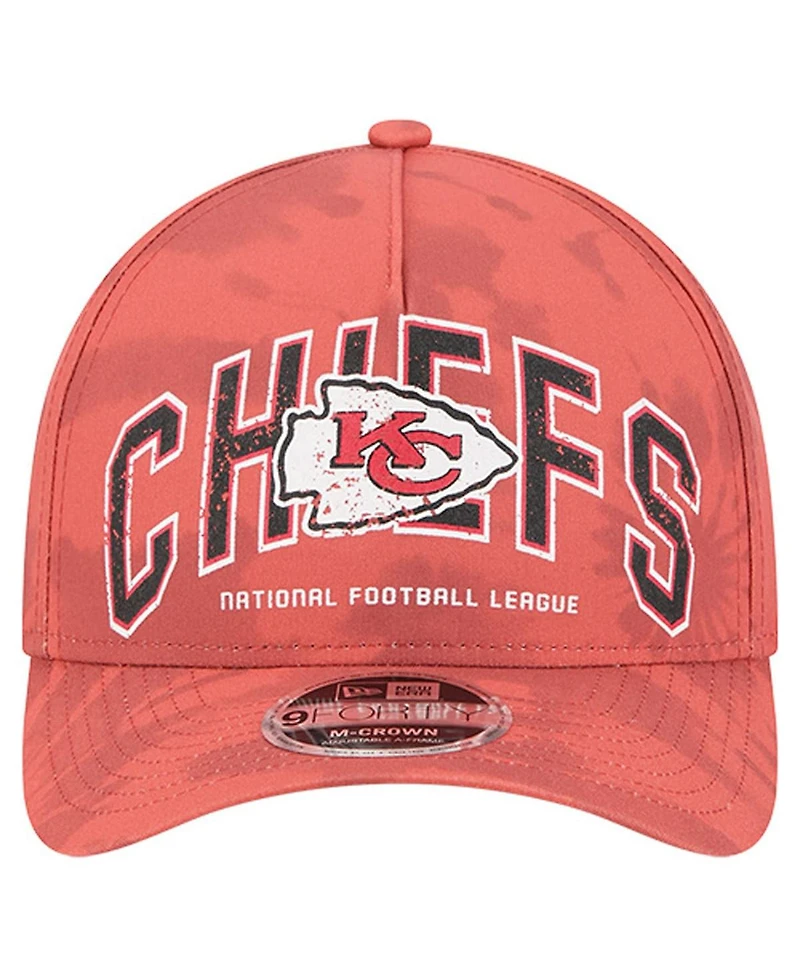 New Era Men's Red Kansas City Chiefs Tie Dye Fade 9Forty M-Crown A-Frame Adjustable Hat