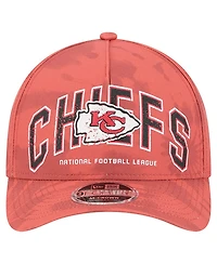 New Era Men's Red Kansas City Chiefs Tie Dye Fade 9Forty M-Crown A-Frame Adjustable Hat