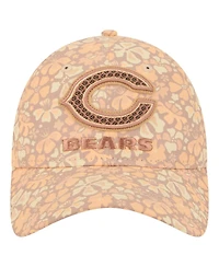 New Era Women's Tan Chicago Bears Floral 9TWENTY Adjustable Hat