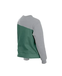 New Era Women's Dark Green Boston Red Sox City Connect Gameday Crewneck Fleece Sweatshirt