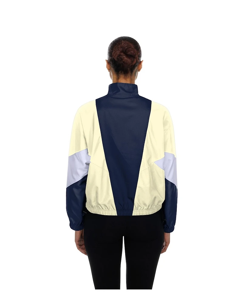 New Era Women's Navy/Cream Los Angeles Dodgers Leisure City Connect Full-Zip Windbreaker Jacket