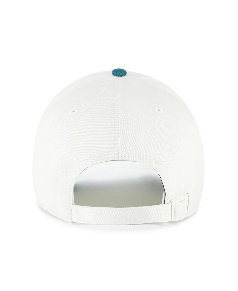 '47 Brand Men's White/Teal Kansas City Royals Contemporary Tonal Clean Up Adjustable Hat