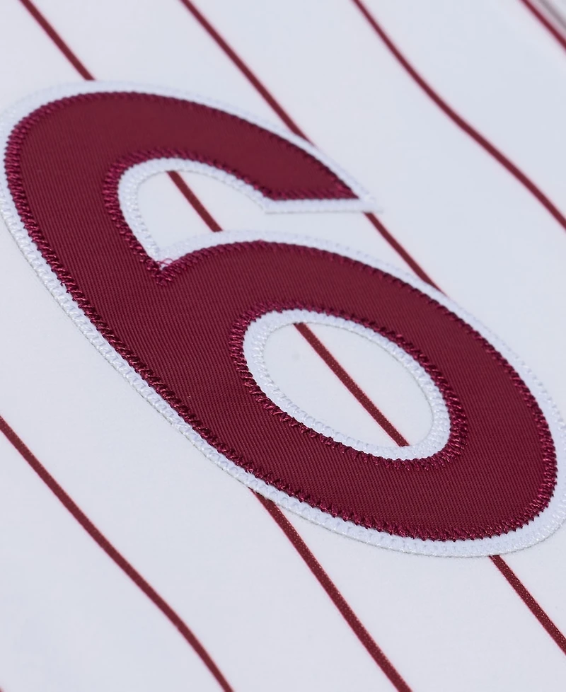 Mitchell & Ness Men's Jimmy Rollins White Philadelphia Phillies 2003 Cooperstown Collection Authentic Jersey