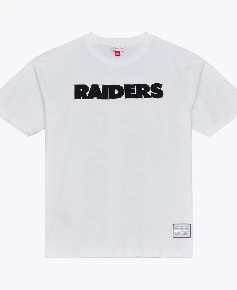 Mitchell & Ness Men's White Las Vegas Raiders Monochrome T-Shirt