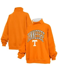 Pressbox Women's Tennessee Orange Volunteers Oversized Mock Neck Sweatshirt