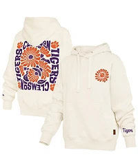 Pressbox Women's Cream Clemson Tigers Elena Janise Hoodie