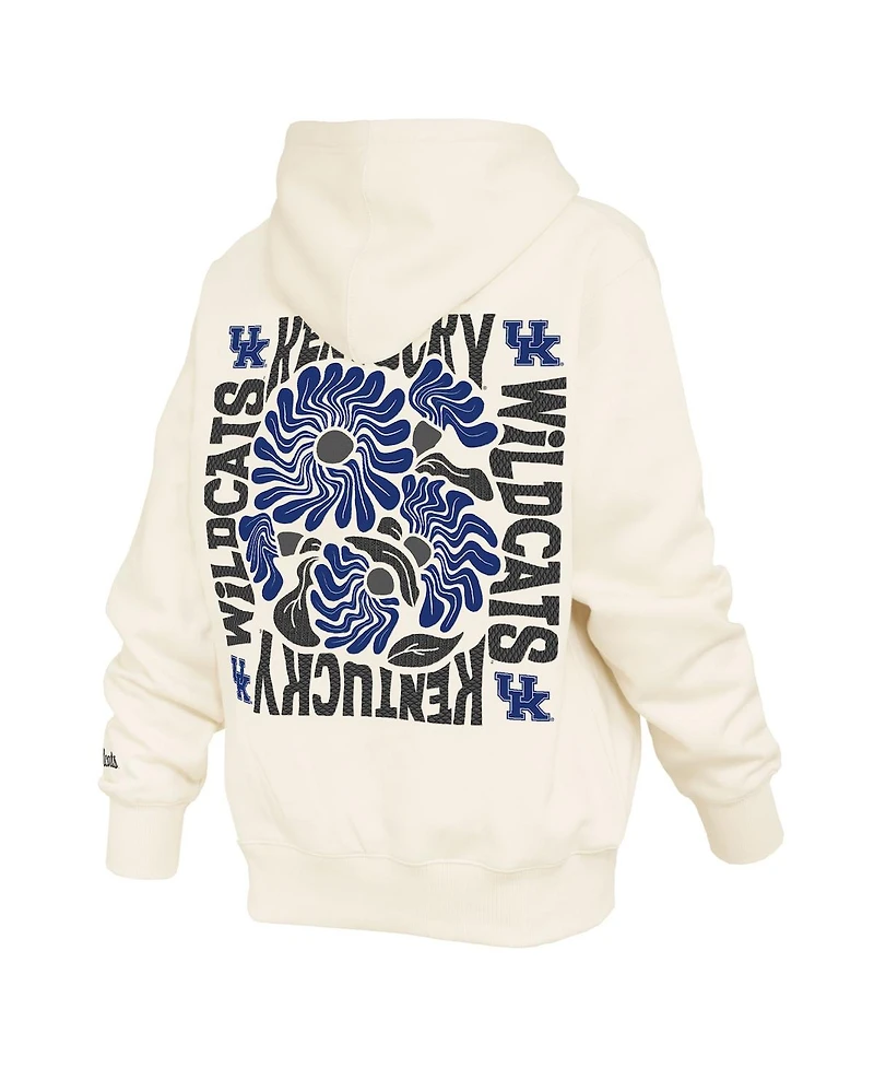 Pressbox Women's Cream Kentucky Wildcats Elena Janise Hoodie
