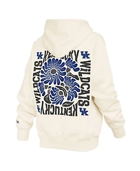 Pressbox Women's Cream Kentucky Wildcats Elena Janise Hoodie