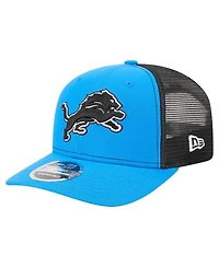 New Era Men's Blue Detroit Lions 9SEVENTY Trucker Adjustable Hat