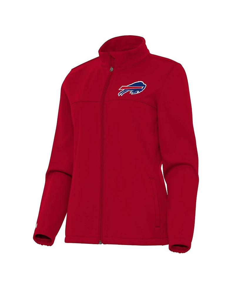Antigua Women's Red Buffalo Bills Links 2 Golf Full-Zip Jacket