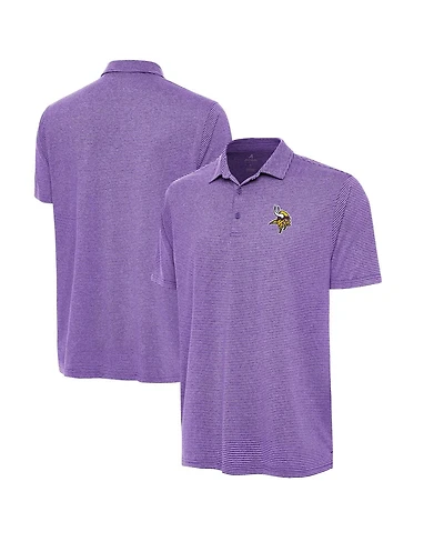 Antigua Men's Heather Purple Minnesota Vikings Scheme Polo Shirt