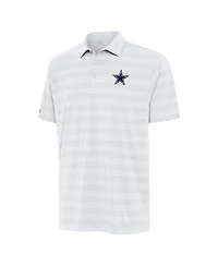 Antigua Men's White Dallas Cowboys Tunnel Polo Shirt