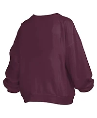 Pressbox Women's Maroon Mississippi State Bulldogs Janise Fleece Sweatshirt