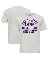 Sportiqe Men's and Women's Gray Los Angeles Lakers Genuine Issue Collection Duke T-Shirt