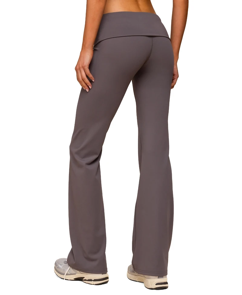 Edikted Women's Oriane Foldover Flared Leggings