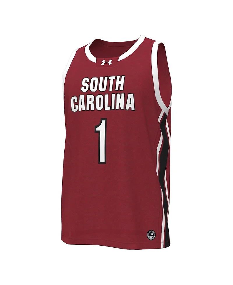 Under Armour Women's Garnet South Carolina Gamecocks 1 Replica Basketball Jersey