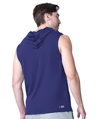 Msx By Michael Strahan Men's Purple Baltimore Ravens Action Sleeveless Pullover Hoodie