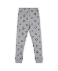 Outerstuff Preschool Heather Gray New Orleans Saints Long Sleeve T-Shirt and Pants Sleep Set