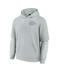 Fanatics Men's and Women's Gray Kansas City Chiefs Elements Sleek Pullover Hoodie