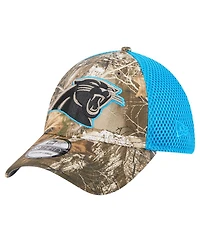 New Era Men's Realtree Camo/Blue Carolina Panthers Active 39THIRTY Flex Hat