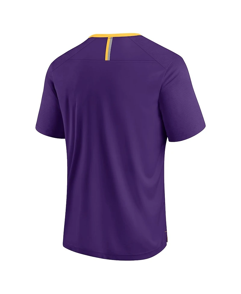 Fanatics Men's Purple Minnesota Vikings Defender Fade Slant T-Shirt