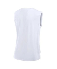 Fanatics Women's White Las Vegas Raiders Studio Gym Tank Top