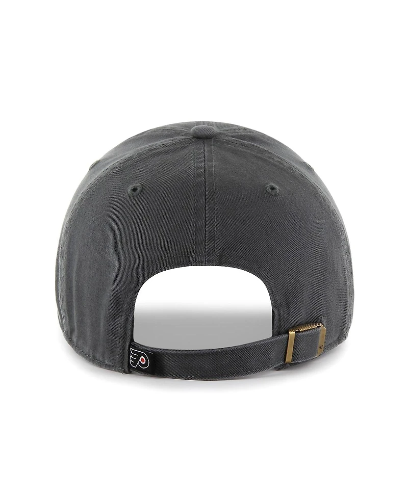 '47 Brand Men's Charcoal Philadelphia Flyers Clean Up Adjustable Hat