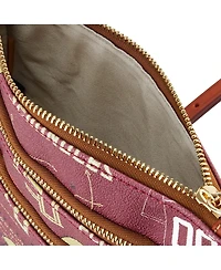 Dooney & Bourke Florida State Seminoles Football Halftime Triple Zip Crossbody Bag