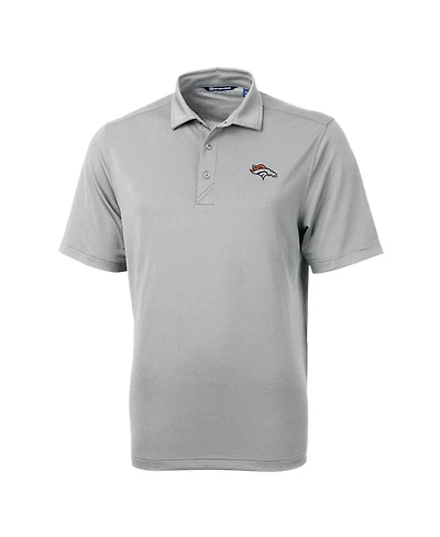 Cutter & Buck Men's Gray Denver Broncos Virtue Eco Pique Polo Shirt