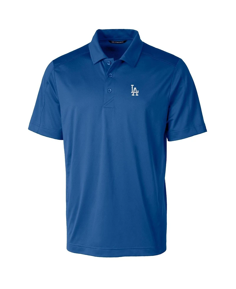Cutter & Buck Men's Royal Los Angeles Dodgers Prospect Textured Stretch Polo Shirt
