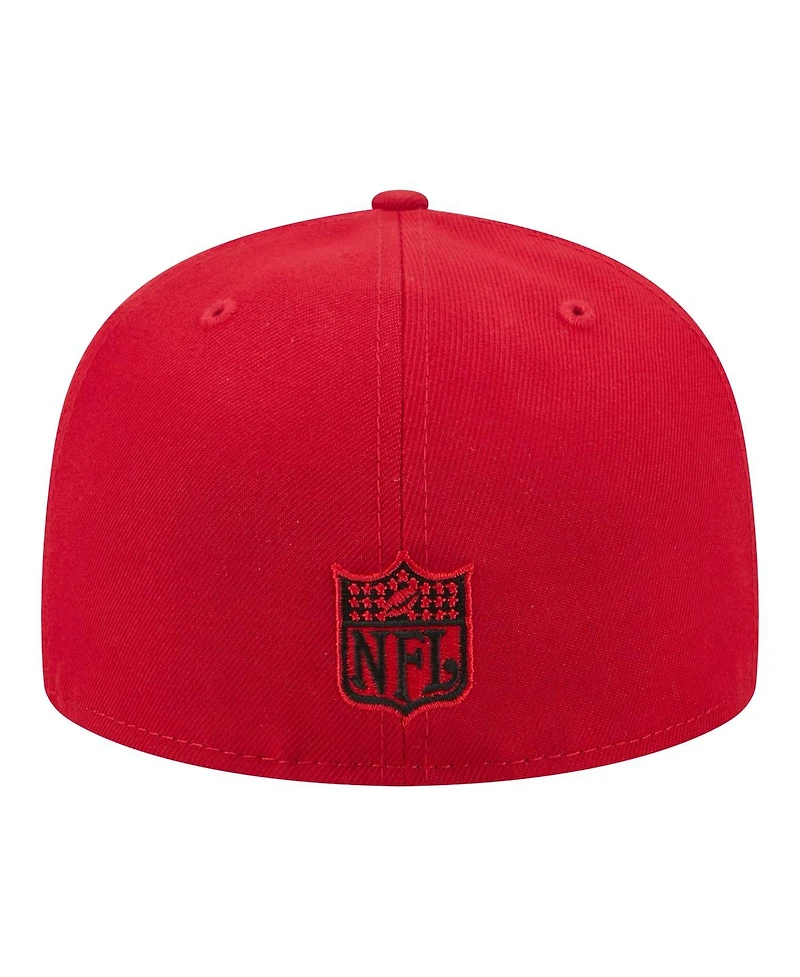 New Era Men's Scarlet San Francisco 49ers 59FIFTY Fitted Hat