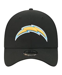 New Era Men's Black Los Angeles Chargers Core Team 39THIRTY Flex Hat