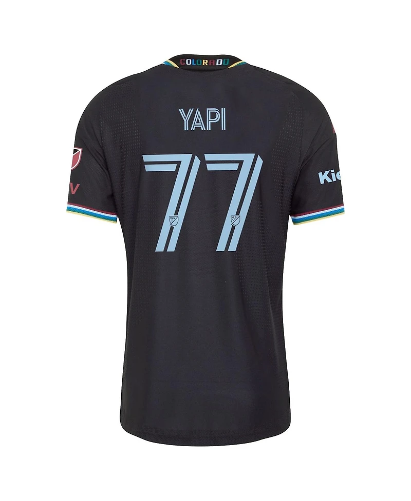 Adidas Men's Darren Yapi Black Colorado Rapids 2026 Colorful On-Field Authentic Patch Jersey