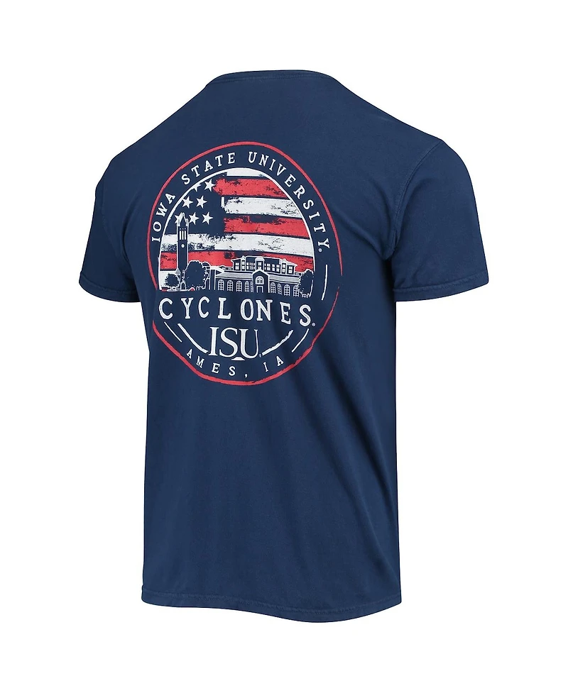 Image One Men's Navy Iowa State Cyclones Campus Americana T-Shirt