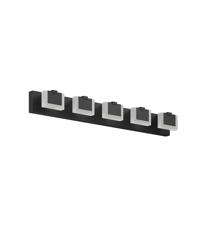 Busdays 5 Light Modern Vanity Light Up and Down Led Bathroom Wall Lighting Fixture Over Mirror 6000K