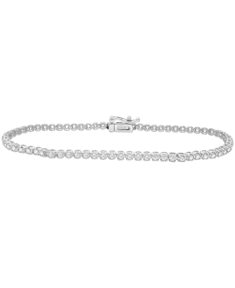 Macy's Diamond (1 ct. t.w.) Bracelet 14k Yellow Gold (Also Available White Gold)