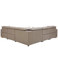 Maxyne 5-Piece Power Motion L-Shaped Sectional Sofa with 3 Recliners Set