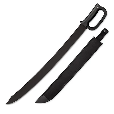 Cold Steel 24 Inch Carbon Steel Cutlass Machete with Sheath Cover Accessory