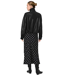 French Connection Women's Dessa Oversized Funnel Neck Bomber Jacket