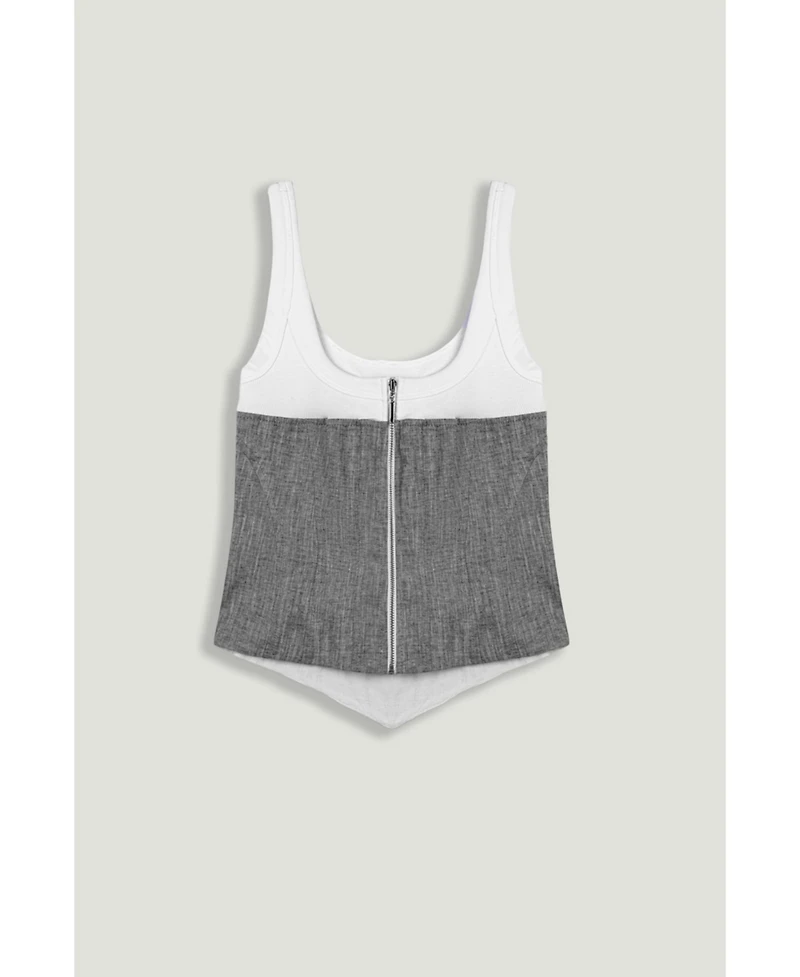 Nocturne Women's Button-Front Tailored Blouse