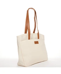 Susu Women's Canvas Laptop Tote Bag Commuter Work Bag Everyday Shoulder Purse