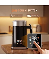 44 lbs Stainless Portable Countertop Self-Clean Ice Maker, 24 Square Cubes with Lcd Display