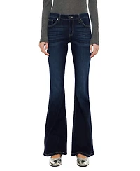 KanCan Women's Samuel Mid Rise Flare Jeans