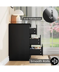 gaomon Drawer Tall Wood Dresser