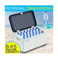 SereneLife Heavy-Duty Storage Bin with Built-in Combination Lock