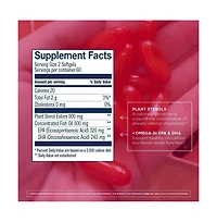 Wiley's Finest Wild Alaskan Fish Oil Cholesterol Support - Heart Health Supplement for Men and Women