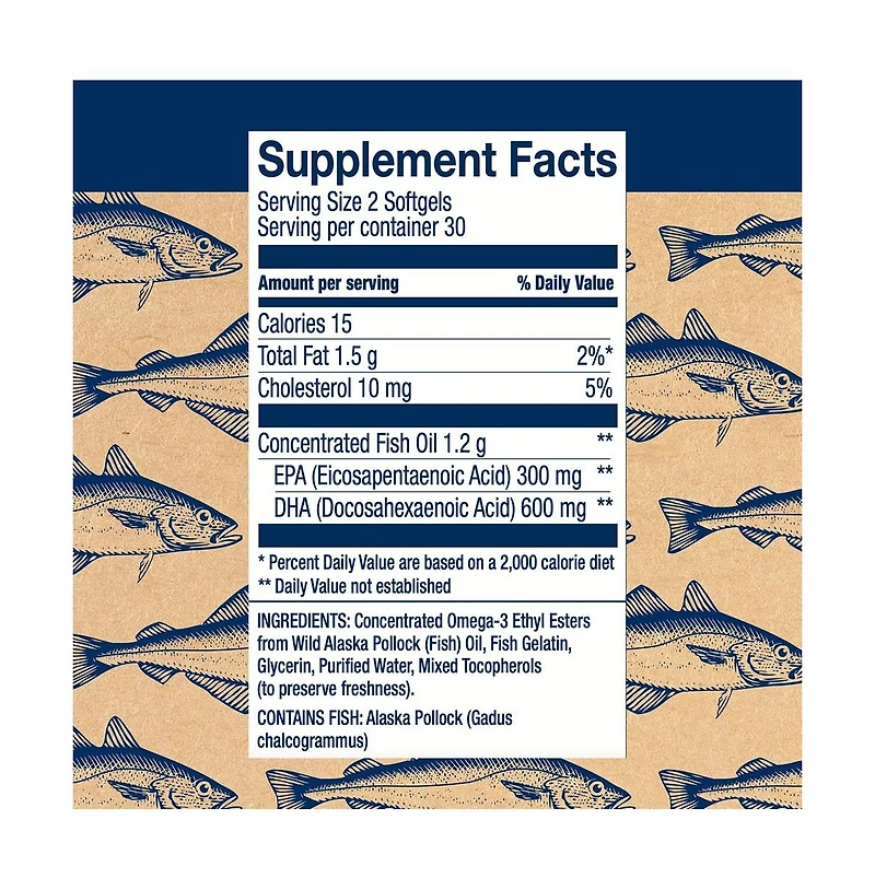 Wiley's Finest Wild Alaskan Fish Oil Peak Dha