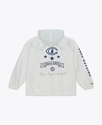 Mitchell & Ness Men's White Chicago Cubs Yacht Rock Coaches Full-Snap Hooded Windbreaker Jacket
